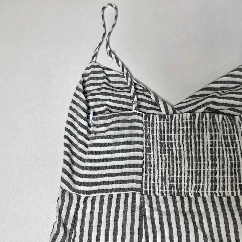 Express Sundress‎ Womens XS Black White Gingham Striped Knot Front Mini Dress
